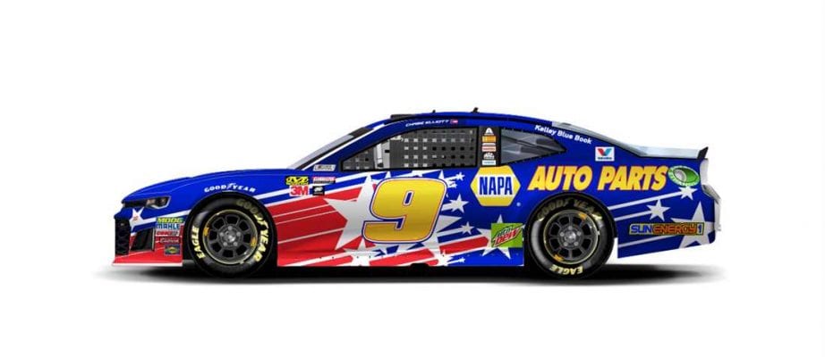 9chase Elliott Charlotte Coke600 Napaautopartspatriotic 2018 1200x520