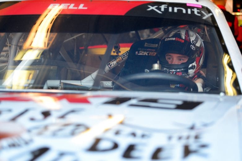 FORT WORTH, TX - NOVEMBER 02: Christopher Bell, driver of the #20 GameStop NBA 2K19 Toyota, sits in his car during practice for the NASCAR Xfinity Series O'Reilly Auto Parts 300 at Texas Motor Speedway on November 2, 2018 in Fort Worth, Texas. (Photo by Robert Laberge/Getty Images) | Getty Images