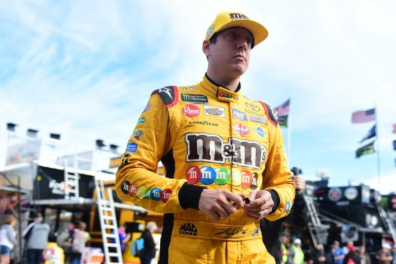 FORT WORTH, TX - NOVEMBER 03: Kyle Busch, driver of the #18 M&M's Toyota, walks in the garage area during practice for the Monster Energy NASCAR Cup Series AAA Texas 500 at Texas Motor Speedway on November 3, 2018 in Fort Worth, Texas. (Photo by Jared C. Tilton/Getty Images) | Getty Images