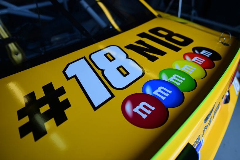 FORT WORTH, TX - NOVEMBER 03: The #18 M&M's Toyota sits in the garage during practice for the Monster Energy NASCAR Cup Series AAA Texas 500 at Texas Motor Speedway on November 3, 2018 in Fort Worth, Texas. (Photo by Jared C. Tilton/Getty Images) | Getty Images