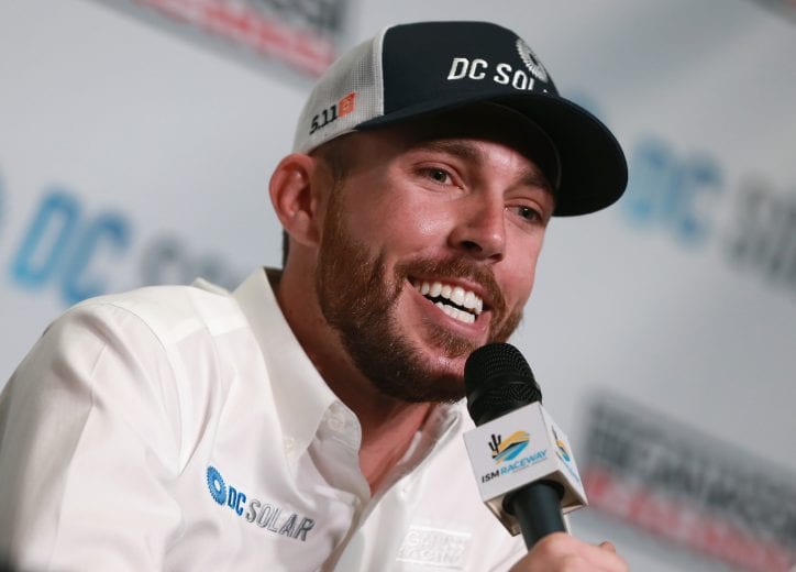 PHOENIX, AZ - NOVEMBER 09:  NASCAR driver Ross Chastain speaks with the media during a press conference prior to practice for the NASCAR Xfinity Series Whelen Trusted To Perform 200 at ISM Raceway on November 9, 2018 in Phoenix, Arizona.  (Photo by Sean Gardner/Getty Images) | Getty Images