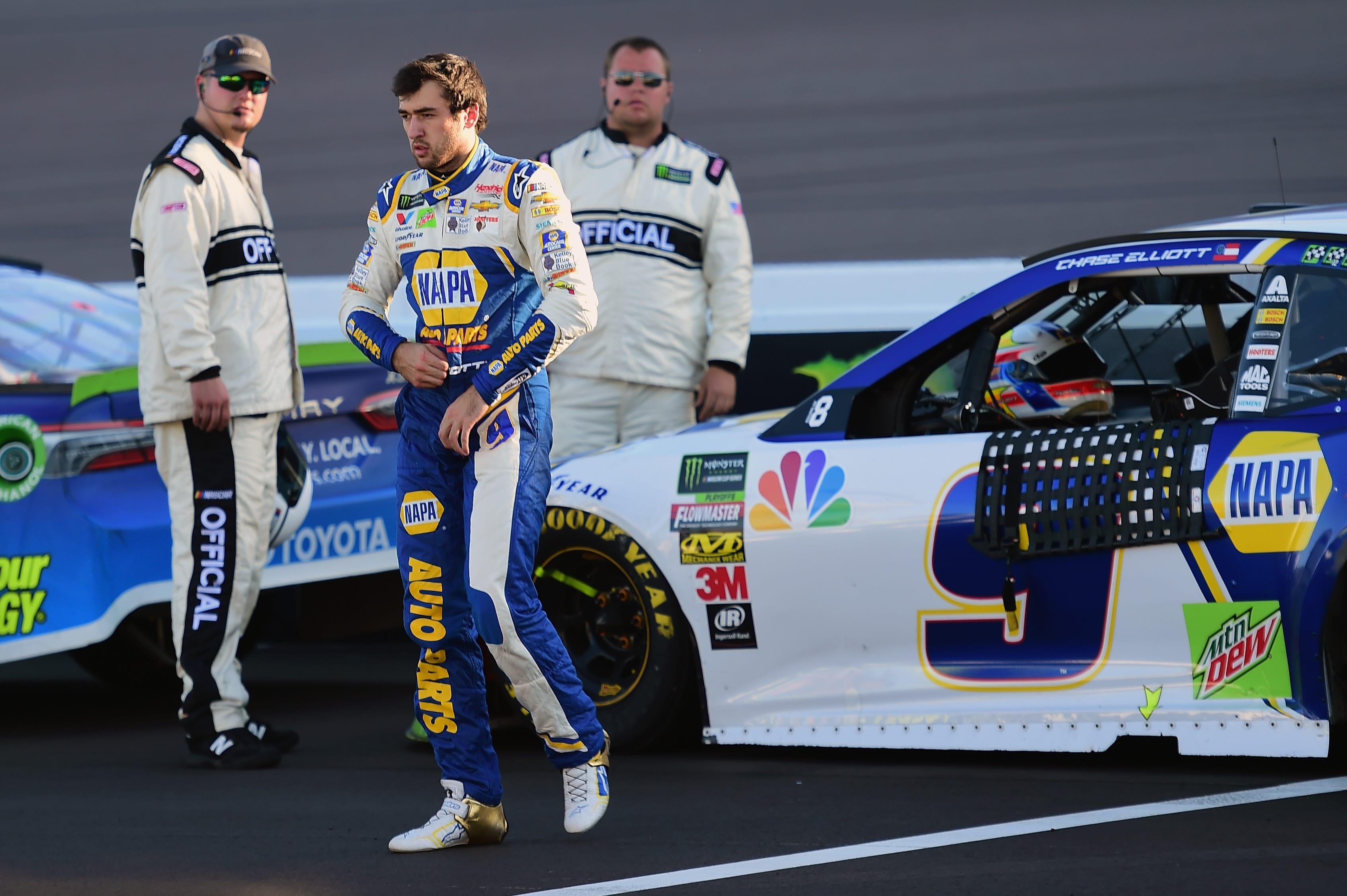 PHOENIX, AZ - NOVEMBER 11:  Chase Elliott, driver of the #9 NAPA Auto Parts Chevrolet, walks off pit road following the Monster Energy NASCAR Cup Series Can-Am 500 at ISM Raceway on November 11, 2018 in Phoenix, Arizona.  (Photo by Jared C. Tilton/Getty Images) | Getty Images