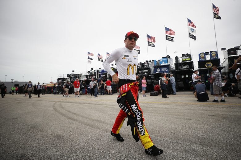 HOMESTEAD, FL - NOVEMBER 16:  Jamie McMurray, driver of the #1 McDonald's Chevrolet, walks through the garage area during practice for the Monster Energy NASCAR Cup Series Ford EcoBoost 400 at Homestead-Miami Speedway on November 16, 2018 in Homestead, Florida.  (Photo by Chris Graythen/Getty Images) | Getty Images