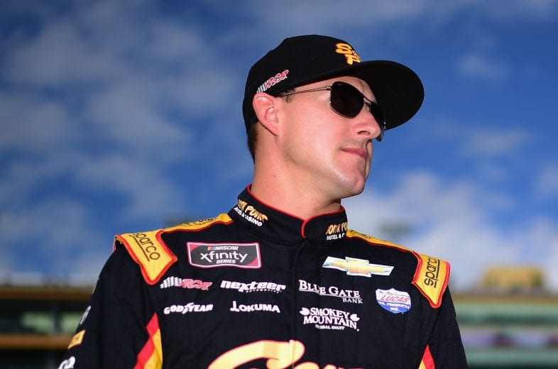 HOMESTEAD, FL - NOVEMBER 17:  Daniel Hemric, driver of the #21 South Point Hotel & Casino Chevrolet, stands by his car during qualifying for the NASCAR Xfinity Series Ford EcoBoost 300 at Homestead-Miami Speedway on November 17, 2018 in Homestead, Florida.  (Photo by Jared C. Tilton/Getty Images) | Getty Images