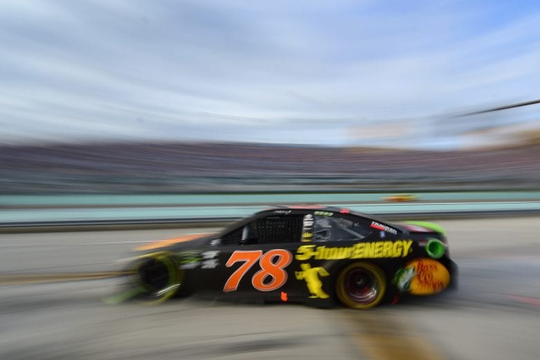 HOMESTEAD, FL - NOVEMBER 18:  Martin Truex Jr., driver of the #78 Bass Pro Shops/5-hour ENERGY Toyota, pulls out of his pit box during the Monster Energy NASCAR Cup Series Ford EcoBoost 400 at Homestead-Miami Speedway on November 18, 2018 in Homestead, Florida.  (Photo by Jared C. Tilton/Getty Images) | Getty Images