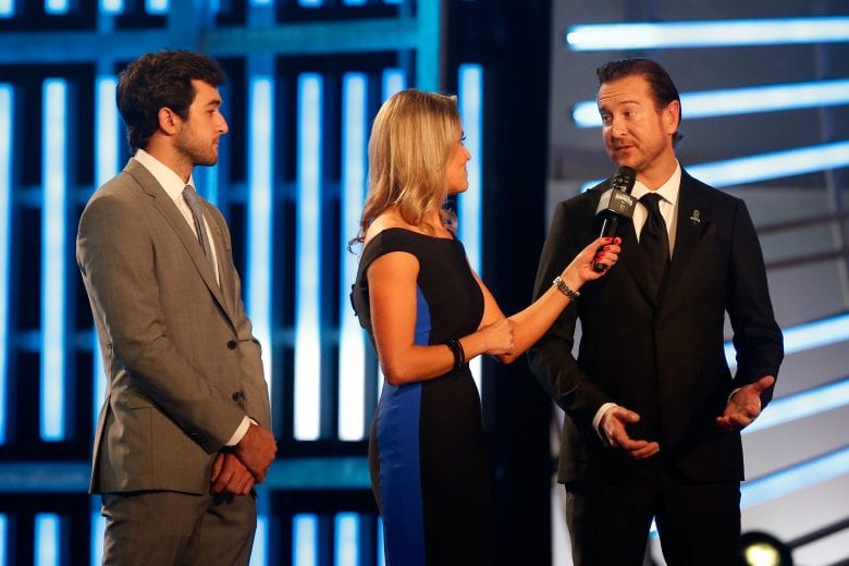 LAS VEGAS, NV - NOVEMBER 29: Chase Elliott and Kurt Busch attend the Monster Energy NASCAR Cup Series Awards Celebration at the Wynn Las Vegas on November 29, 2018 in Las Vegas, Nevada. (Photo by Brian Lawdermilk/Getty Images) | Getty Images
