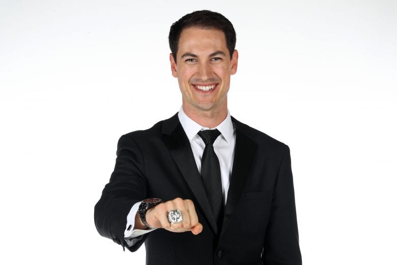 LAS VEGAS, NV - NOVEMBER 29: Monster Energy NASCAR Cup Champion Joey Logano poses for a photo during the Monster Energy NASCAR Cup Series Awards Celebration at the Wynn Las Vegas on November 29, 2018 in Las Vegas, Nevada. (Photo by Chris Graythen/Getty Images) | Getty Images