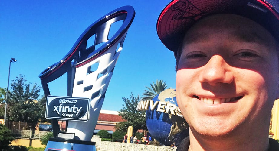 Tyler Reddick takes a sle