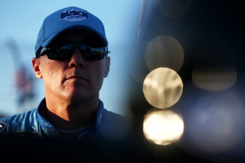 PHOENIX, AZ - NOVEMBER 09: Kevin Harvick, driver of the #4 Busch Light Ford, stands on the grid during qualifying for the Monster Energy NASCAR Cup Series Can-Am 500 at ISM Raceway on November 9, 2018 in Phoenix, Arizona. (Photo by Sarah Crabill/Getty Images) | Getty Images