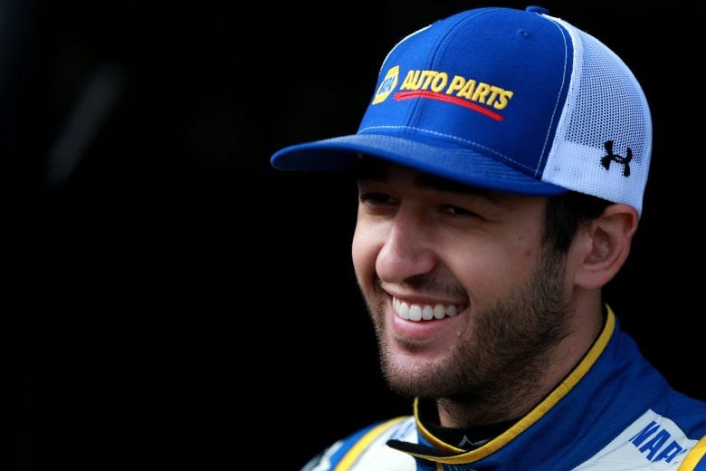 Chase Elliott celebrating