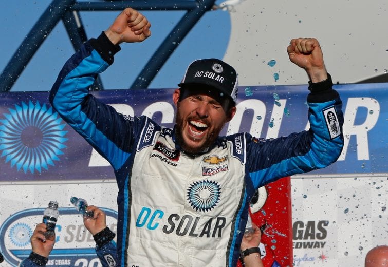 Ross Chastain celebrating