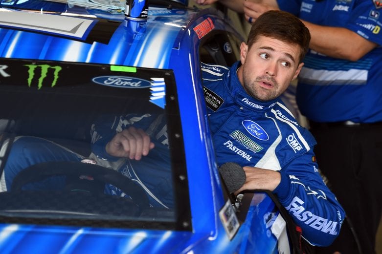 RICHMOND, VA - SEPTEMBER 21: Ricky Stenhouse Jr., driver of the #17 Fastenal Ford, climbs into his car during practice for the Monster Energy NASCAR Cup Series Federated Auto Parts 400 at Richmond Raceway on September 21, 2018 in Richmond, Virginia. (Photo by Josh Hedges/Getty Images) | Getty Images