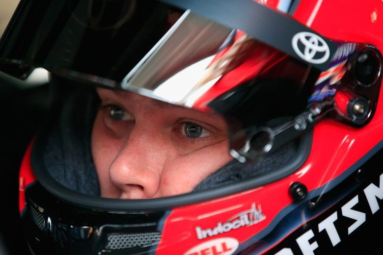 DOVER, DE - OCTOBER 05: Erik Jones, driver of the #20 Craftsman Toyota, sits in his car during practice for the Monster Energy NASCAR Cup Series Gander Outdoors 400 at Dover International Speedway on October 5, 2018 in Dover, Delaware. (Photo by Chris Trotman/Getty Images) | Getty Images