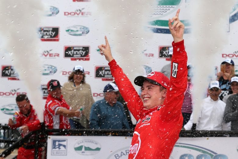 Christopher Bell celebrating