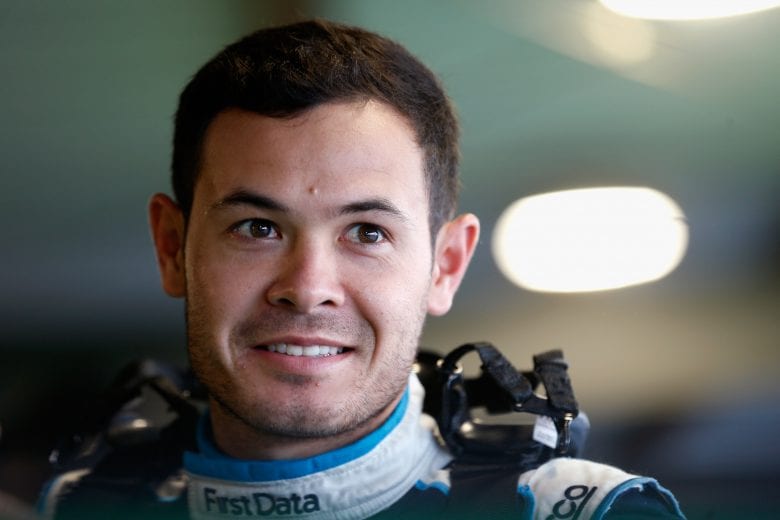 MARTINSVILLE, VA - OCTOBER 27: Kyle Larson, driver of the #42 First Data/Clover Chevrolet, looks on during practice for the Monster Energy NASCAR Cup Series First Data 500 at Martinsville Speedway on October 27, 2018 in Martinsville, Virginia. (Photo by Brian Lawdermilk/Getty Images) | Getty Images