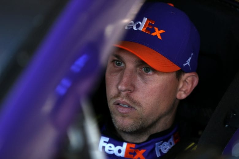 FORT WORTH, TX - NOVEMBER 02: Denny Hamlin, driver of the #11 FedEx Office Toyota, sits in his car during practice for the Monster Energy NASCAR Cup Series AAA Texas 500 at Texas Motor Speedway on November 2, 2018 in Fort Worth, Texas. (Photo by Matt Sullivan/Getty Images) | Getty Images