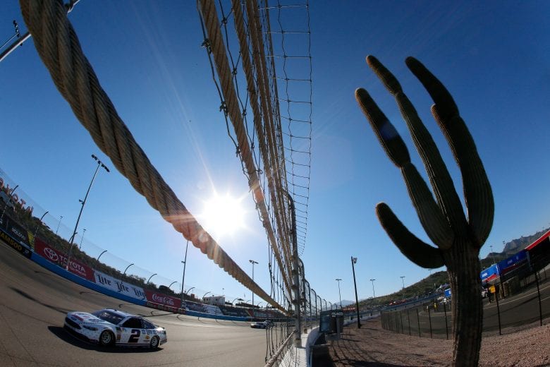 PHOENIX, AZ - NOVEMBER 10: Brad Keselowski, driver of the #2 Miller Lite Ford, practices for the Monster Energy NASCAR Cup Series Can-Am 500 at ISM Raceway on November 10, 2018 in Phoenix, Arizona. (Photo by Jonathan Ferrey/Getty Images) | Getty Images
