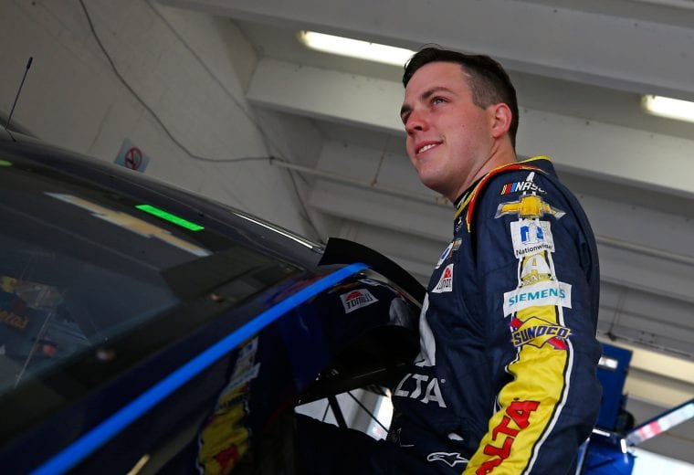 HOMESTEAD, FL - NOVEMBER 16: Alex Bowman, driver of the #88 Axalta Chevrolet, gets into his car during practice for the Monster Energy NASCAR Cup Series Ford EcoBoost 400 at Homestead-Miami Speedway on November 16, 2018 in Homestead, Florida. (Photo by Matt Sullivan/Getty Images) | Getty Images