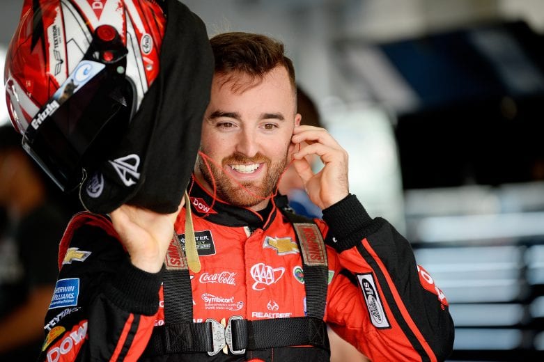 HOMESTEAD, FL - NOVEMBER 17: Austin Dillon, driver of the #3 Dow UCON Chevrolet, stands in the garage area during practice for the Monster Energy NASCAR Cup Series Ford EcoBoost 400 at Homestead-Miami Speedway on November 17, 2018 in Homestead, Florida. (Photo by Robert Laberge/Getty Images) | Getty Images