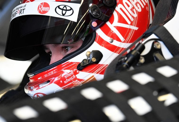LAS VEGAS, NV - MARCH 02:  Christopher Bell, driver of the #20 Rheem-Smurfit Kappa Toyota, gets into his car during practice for the NASCAR Xfinity Series Boyd Gaming 300 at Las Vegas Motor Speedway on March 2, 2018 in Las Vegas, Nevada.  (Photo by Robert Laberge/Getty Images) | Getty Images