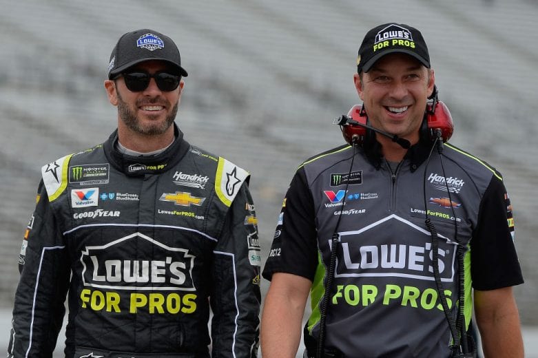 Jimmie Johnson and Chad Knaus at Texas