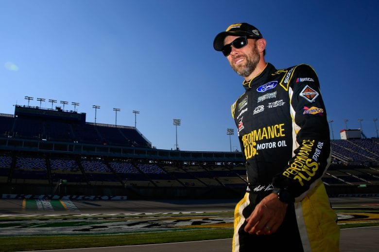 SPARTA, KY - JULY 13: Matt Kenseth, driver of the #6 Performance Plus Motor Oil Ford, walks on the grid during qualifying for the Monster Energy NASCAR Cup Series Quaker State 400 presented by Walmart at Kentucky Speedway on July 13, 2018 in Sparta, Kentucky. (Photo by Daniel Shirey/Getty Images) | Getty Images