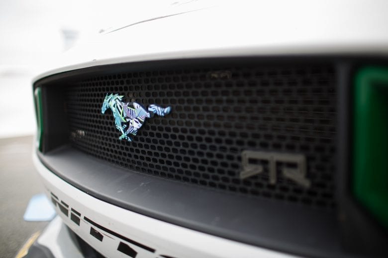 Sneak preview images of the 2019 Ford Mustang racer at Charlotte Motor Speedway