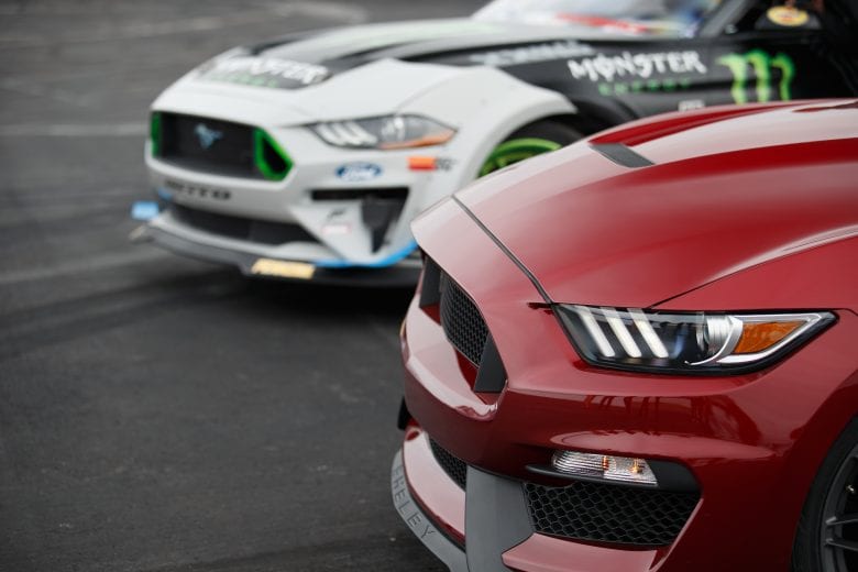 Sneak preview images of the 2019 Ford Mustang racer at Charlotte Motor Speedway