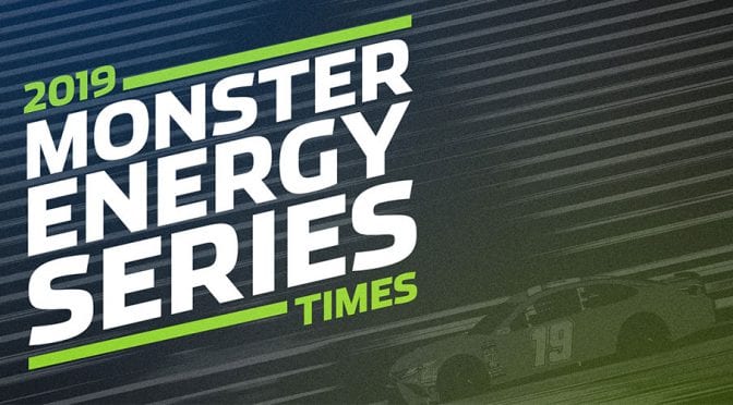 Start times for 2019 Monster Energy Series schedule revealed