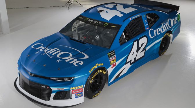 Chip Ganassi Racing reveals Kyle Larson’s No. 42 Credit One Bank paint scheme
