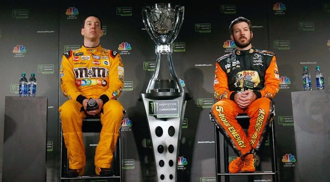 Featured Image for DEBATE: Who is more likely to win title: Kyle Busch or Martin Truex Jr.?