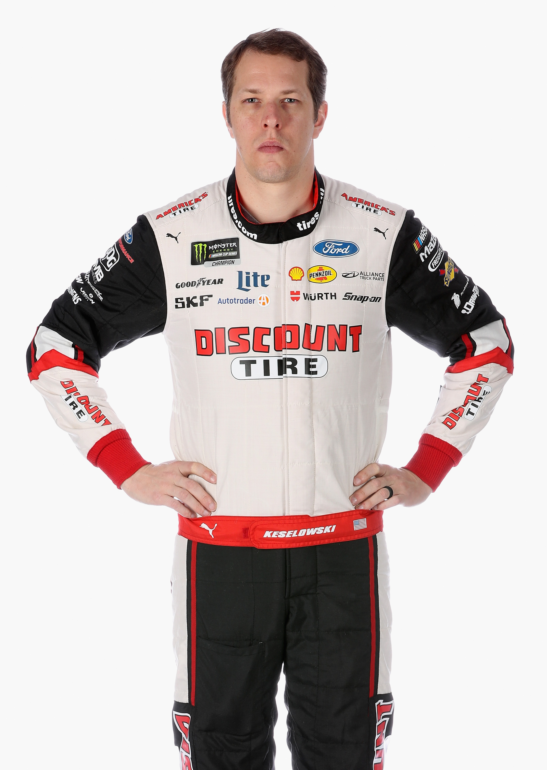 NASCAR drivers in their 2019 fire suits