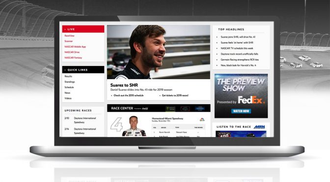 New NASCAR.com homepage features fresh looks, easy-to-find essentials