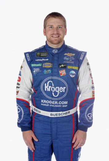 CHARLOTTE, NC - JANUARY 30: Monster Energy NASCAR Cup Series driver Chris Buescher poses for a portrait during the NASCAR Production Photo Days at Charlotte Convention Center on January 30, 2019 in Charlotte, North Carolina. (Photo by Chris Graythen/Getty Images) | Getty Images