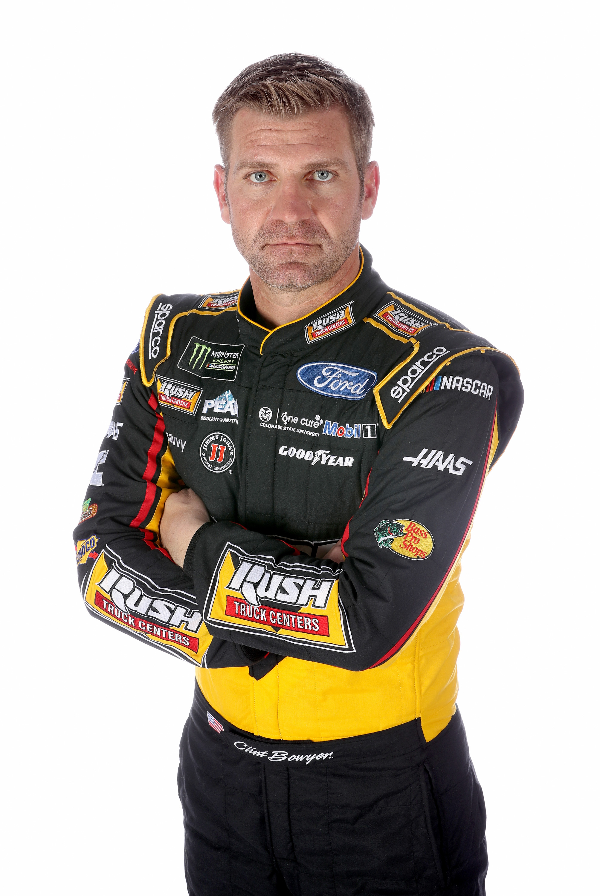 NASCAR drivers in their 2019 fire suits