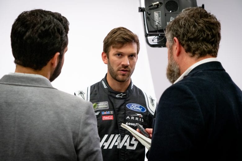Daniel Suarez is interviewed by NASCAR.com's Zack Albert and Chase Wilhelm.
