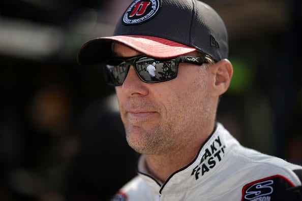 HOMESTEAD, FL - NOVEMBER 17:  Kevin Harvick, driver of the #4 Jimmy John's Ford, stands in the garage area during practice for the Monster Energy NASCAR Cup Series Ford EcoBoost 400 at Homestead-Miami Speedway on November 17, 2018 in Homestead, Florida.  (Photo by Chris Graythen/Getty Images) | Getty Images
