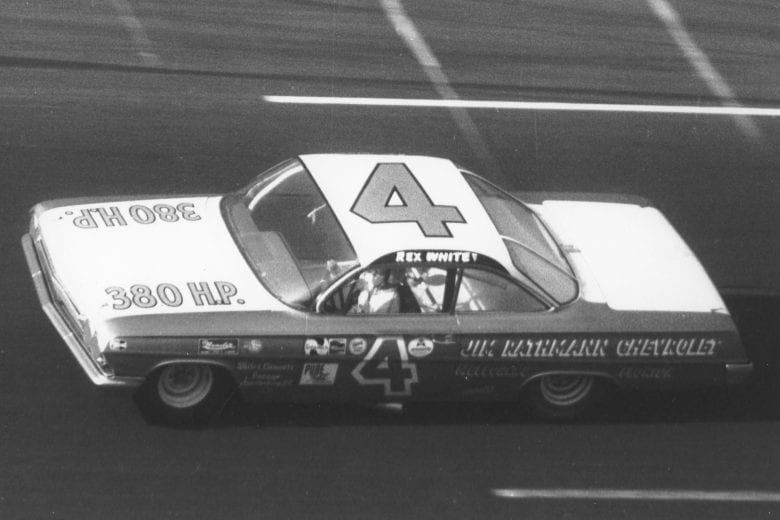 Rex White takes a lap in the No. 4 car.