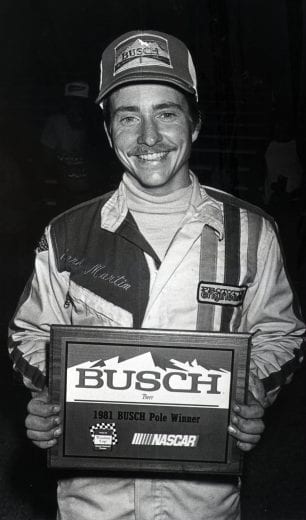 Mark Martin would win the 1981 Pole winner for the Busch Nashville 420.