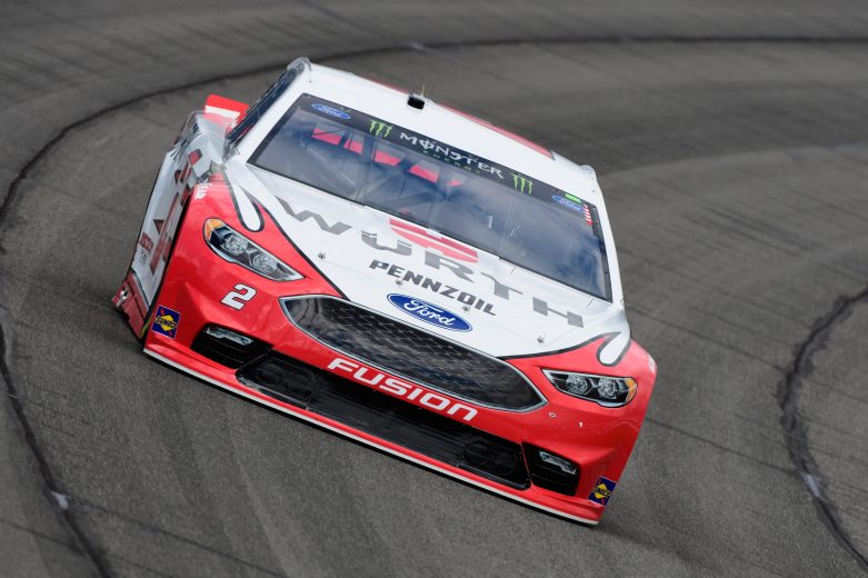 FONTANA, CA - MARCH 16:  Brad Keselowski, driver of the #2 Wurth Ford, drives during practice for the Monster Energy NASCAR Cup Series Auto Club 400 at Auto Club Speedway on March 16, 2018 in Fontana, California.  (Photo by Robert Laberge/Getty Images) | Getty Images
