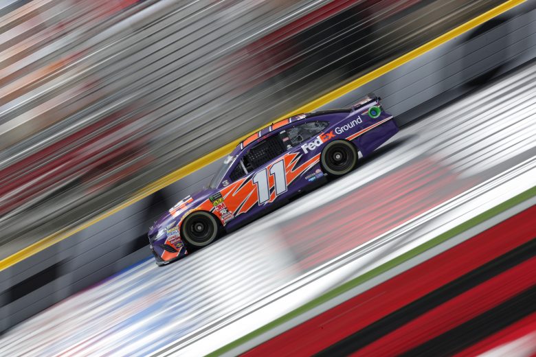 CHARLOTTE, NC - MAY 24:  Denny Hamlin drives the #11 FedEx Ground Toyota during practice for the Monster Energy NASCAR Cup Series Coca-Cola 600 at Charlotte Motor Speedway on May 24, 2018 in Charlotte, North Carolina.  (Photo by Streeter Lecka/Getty Images) | Getty Images