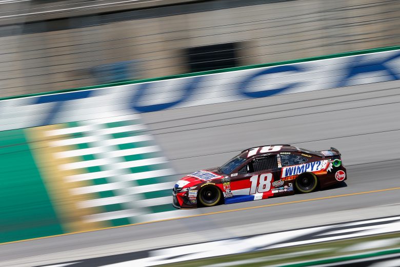 SPARTA, KY - JULY 13:  Kyle Busch, driver of the #18 Snickers Intense Toyota, practices for the Monster Energy NASCAR Cup Series Quaker State 400 presented by Walmart at Kentucky Speedway on July 13, 2018 in Sparta, Kentucky.  (Photo by Brian Lawdermilk/Getty Images) | Getty Images