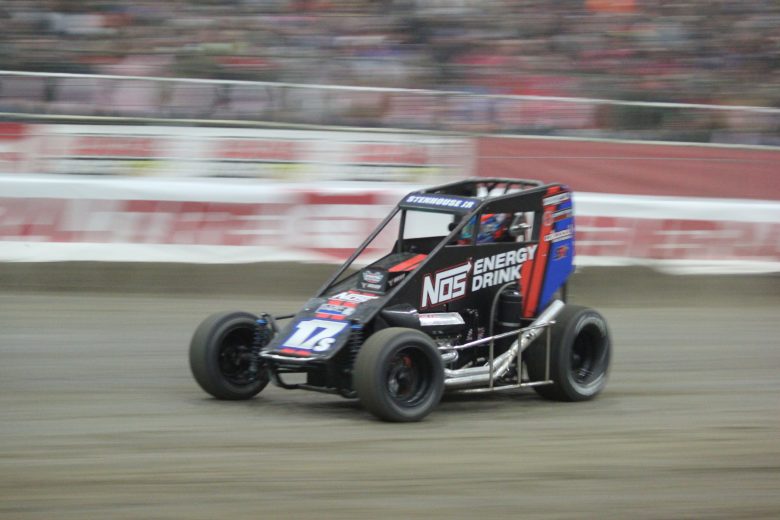 Ricky Stenhouse Jr. races at the Chili Bowl.