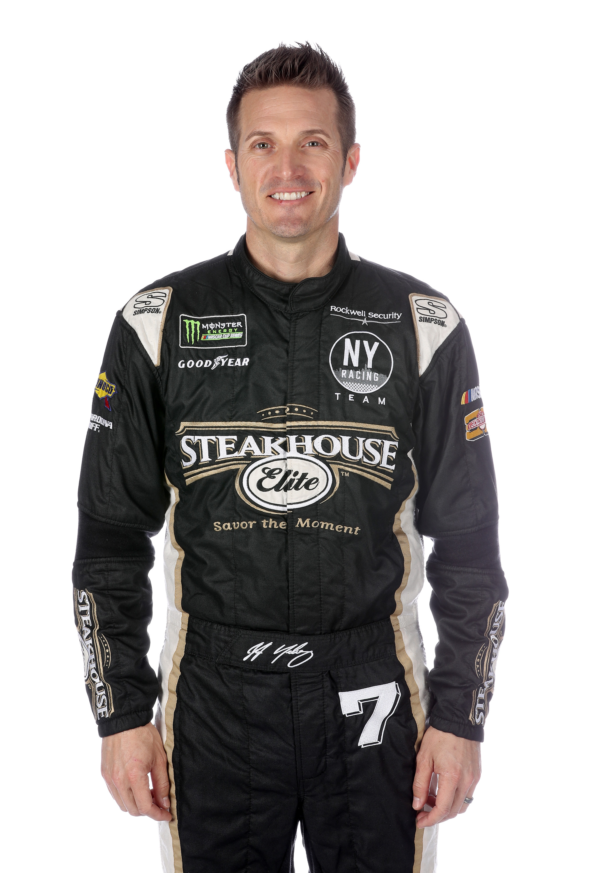 NASCAR drivers in their 2019 fire suits