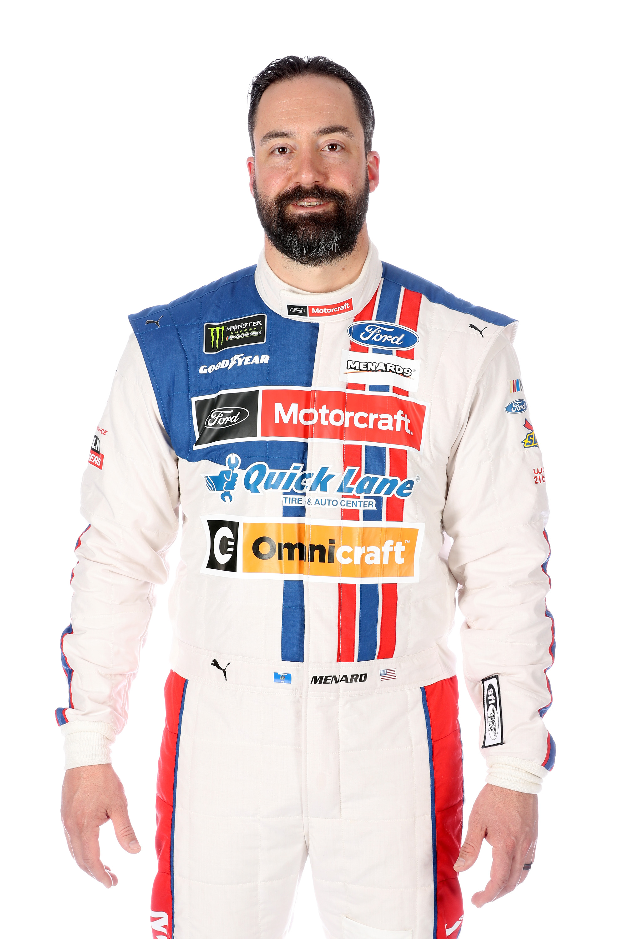 NASCAR drivers in their 2019 fire suits