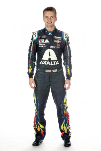 CHARLOTTE, NC - JANUARY 30: Monster Energy NASCAR Cup Series driver William Byron poses for a portrait during the NASCAR Production Photo Days at Charlotte Convention Center on January 30, 2019 in Charlotte, North Carolina. (Photo by Chris Graythen/Getty Images) | Getty Images