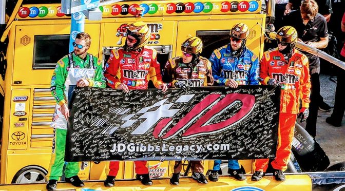 ‘J.D. is on that car’: Hamlin delivers emotional Daytona 500 victory for Gibbs family