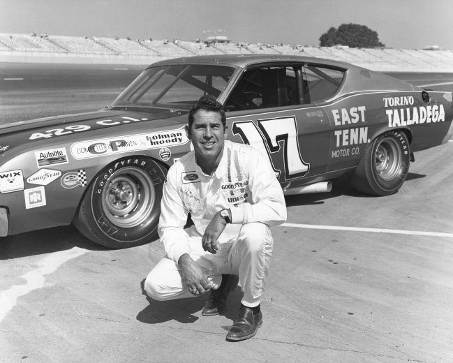 1969: Driving Ford Torino Talladegas for Holman-Moody, David Pearson won his third NASCAR Cup championship. Pearson won 11 races and, in 51 starts, finished in the top ten 44 times. (Photo by ISC Images & Archives via Getty Images)