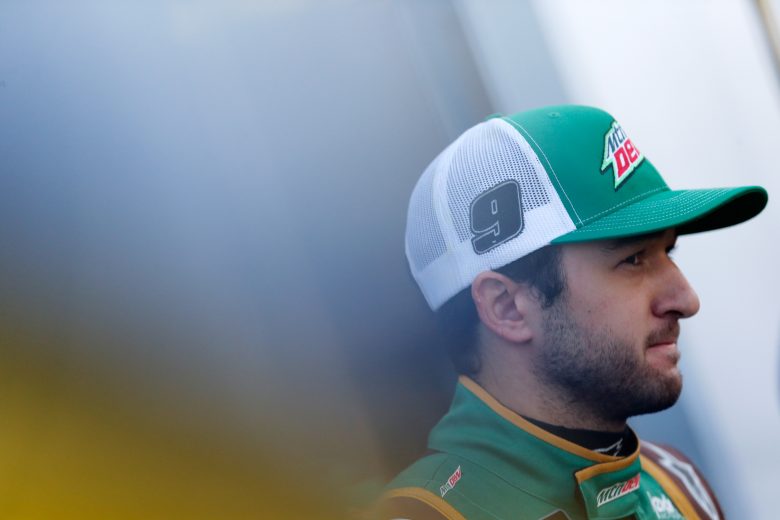 Chase Elliott looks on at Daytona.