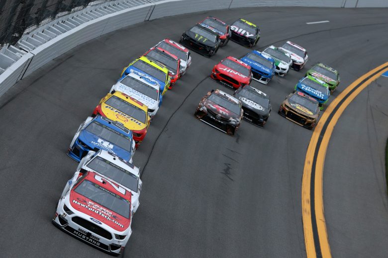 DAYTONA BEACH, FL - FEBRUARY 10: Paul Menard, driver of the #21 Motorcraft/Quick Lane Tire & Auto Center Ford, leads a pack of cars during the Monster Energy NASCAR Cup Series Advance Auto Parts Clash at Daytona International Speedway on February 10, 2019 in Daytona Beach, Florida. (Photo by Sean Gardner/Getty Images) | Getty Images